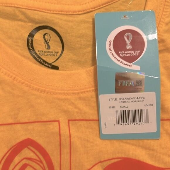 FIFA Oasis World Cup 2022 Yellow Short Sleeve Tee - Picture 2 of 3
